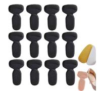 6 Pairs Anti-Slip Heel Liners,Heel Pads for Women Men Shoes,Soft Cushion Heels Protector Pads,Self Adhesive Grippers Protector Sticke,Stop Heels Slip & Blister,Improved Shoe Fit & Comfort (black)