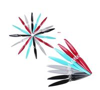 6 Pairs ，Compatible for Gemfan， Flash 7042 7x4.2 6042 6X4.2 PC 2-Blade 5mm Mounting Hole FPV Propeller ，Compatible for RC Racing LR6 L67 Long Range Drone(6 Pairs 6042 Blue)