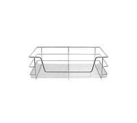 Paniers de Cuisine en Acier Kukoo - Rangement Pour Placard,Cabinet de 60 cm Largeur Gain d'Espace avec Système Coulissant avec Fermeture Amortie [Pack de 6] KIT Fixations INCLUS