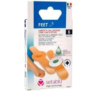 6 Pansements Coricides Haute Technologie pour Pieds - Traitement et Élimination Rapide des Cors, Durillons et Oeils-de-perdrix, 6 Pansements Souples Hypoallergéniques