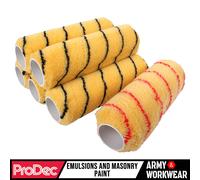 ProDec Lot de 6 rouleaux professionnels tissés, 225 mm x 44 mm | pour une finition lisse avec les émulsions et peintures de maçonnerie sur les murs intérieurs, extérieurs et les plafonds