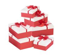 6 paquets-cadeaux avec boucle rouge Your Design
