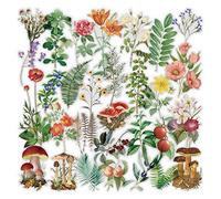 6 paquets d'autocollant de scrapbooking autocollant de scrapbooking autocollant de fleur autocollant de planificateur de décoration pour le journal de scrapbooking Album Journaux DIY Art (Monet)