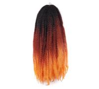 6 paquets de cheveux tressés Marley Twist, extensions de cheveux Afro crépus bouclés au Crochet de 18 pouces Wear and Go(3TORANG#)