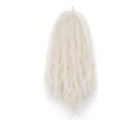 6 paquets de cheveux tressés Marley Twist, extensions de cheveux Afro crépus bouclés au Crochet de 18 pouces Wear and Go(Blonde)