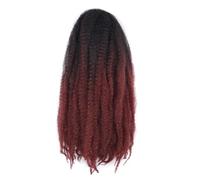 6 paquets de cheveux tressés Marley Twist, extensions de cheveux Afro crépus bouclés au Crochet de 18 pouces Wear and Go(OTBUG#)
