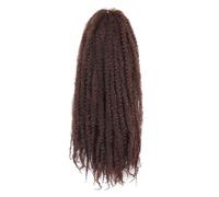 6 paquets de cheveux tressés Marley Twist, extensions de cheveux Afro crépus bouclés au Crochet de 18 pouces Wear and Go(33#)