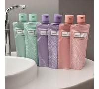 6 paquets de distributeurs de taille voyage pour articles de toilette - récipients liquides debout étanches pour shampoing, après-shampoing, lotion, gel douche | Plastique, sans parfum, sans latex 6 p