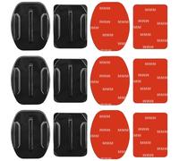 6 Paquets Fixation Adhésif 3M Autocollant Support Casque Sticker Attache Incurvées Plates Compatible avec GoPro Hero 13 12 11 10 9 8 7 6 5 Session DJI Caméras d'action