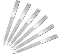6 Paquets Lime à Ongles en Diamant Lime à Ongles Double Face en Acier Inoxydable Bloc Manucure en Métal Fichiers Manucure Ongles pour Salon et Maison (5 Pouces)