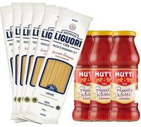 6 Pâtes Linguine Gragnano IGP + 3 Sauces Mutti Passata (700g) | OFFRE SPÉCIALE
