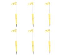 6 PCS 1 0 Mm Stylo Perlé Avec Porte-traits Ballpoint Ball Point Black Encres Perbe Smooth Writing