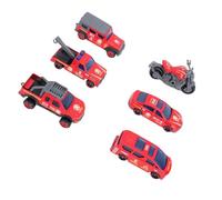 6 PCS 1 64 Voitures à Jouets Métalliques à L'échelle, Véhicule en Alliage Ensemble pour Les Enfants et Les Collectionneurs, Durable Day, Cast Mini Cars aux Couleurs Classiques (Rouge)