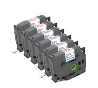 6 PCS 12 mm Fabric Tape COMPATIBLE AVEC FA3 FA3R FA231 Étiquette Tissu de ruban adhésif Iron sur étiquette Compatible avec le fabricant d'étiquettes PT H110