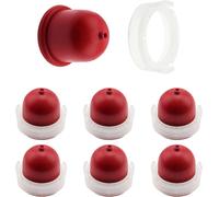 6 Pcs 694395 Carburetor Primer Pump Bulb Compatible with Briggs & Stratton 496115 4180 5085 (Red)