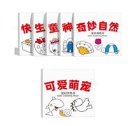 6 PCS Art Student Coloring Book Cartoon Animal Drawing Child's Picture For Home School Activités