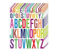 6 Pcs Autocollants Lettre, Alphabet Coloré Gommettes, Lettres Adhésives Scrapbooking Stickers Scrapbooking Lettres Autocollants Alphabet pour Artisanat, Boîtes Aux Lettres (Coloré)