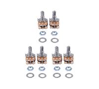 6 Pcs B50K 50K Ohms 6 Bornes Double Rotatif Coniques Potentiometres Lineaires