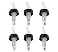 6 PCS Bec Verseur pour Bouteille 30 ML 3 cl Becs à Liqueur Measure Verseur à liqueur en Plastique Portionneur Universel pour Bar Clubs Pourer Transparent