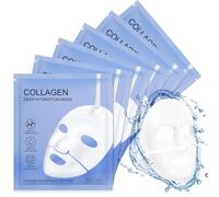 6 Pcs Bio-Collagen Real Deep Mask, Bio Collagen Mask, Masque Visage Collagene, Masque Visage Hydratant, Collagen Mask