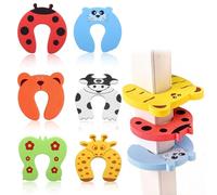 6 Pcs Bloc Porte Sécurité Bébé, Anti Pince Doigt Porte en Mousse Souple, Bloque Porte Bébé pour Protection Doigt Enfant, Amortisseur de Porte Design Animaux pour Maison et Fenêtre(Style 2)