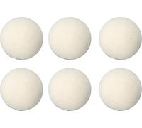6 PCs Boules de séchage de la laine haute densité Adsorb -Réduire les impuretés statique de lavage de courant 5 cm/2in