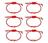 6 PCS Bracelets d’Amitié Bracelet Couple Réglable avec les Motifs Coeur Bracelet Tressé à la Main Cadeau pour Couple Famille Meilleurs Amis bracelets d'amitié en forme de cœur pour Fille Garçon