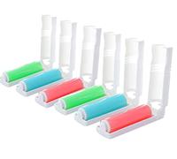 6 Pcs Brosse Adhesive，Rouleau Lavable et Réutilisable Rouleau，pour cheveux, poussière, vêtements, sièges, canapés, meubles et tapis.