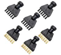 6 Pcs Brosses Accessoire Nettoyeur Vapeur pour Karcher SC1 SC2 SC3 SC4 SC5 et 3 Brosses Plates en Nylon et 3 Brosses Plates en Cuivre,Brosses à Joints Kärcher pour la Cuisine