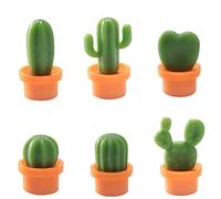 6 Pcs Cactus Push Pin Aimants Extra Fort Réfrigérateur Aimant Utilisation pour Réfrigérateur Effaçable À Sec Tableau Magnétique Tableau Blanc