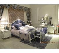 6 pcs. chambre à coucher set complet lit royal baroque coiffeuse table de nuit
