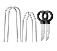 6 Pcs Cle extraction autoradio, Outils pour demontage autoradio, Outil de déverrouillage d'autoradio, Adaptateur pour Voiture/Auto, Voiture Compatible d'origine Adaptateur Demontage
