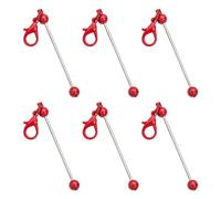 6 pcs clés en perles clés en métal de chaîne de manèges en métal charme pour décorations de chaîne