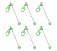6 pcs clés en perles clés en métal de chaîne de manèges en métal charme pour décorations de chaîne