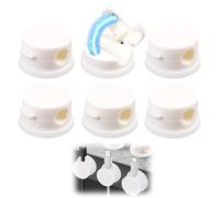 6 PCS Clips Câble Organisateur,Magnetique Clips Câble,Organiseur Cable Universel,Porte Cable Pour Maison Et Bureau,Support Cable Pour Câbles De Chargement, USB, Audio, Blanc