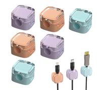 6 Pcs Clips Câbles Magnétique, Accroche Cable Support de Câble Magnétique, Fixation Cable Clips Câble Organisateur de Câbles Bureau Magnétiques, Range Cable Bureau pour Rangement de Câble Maison