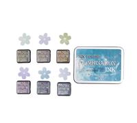 6 Pcs Combinaison Inkpad Couleurs Fluides Série De Padons D'enck Pavé Tampon Tampon