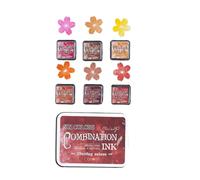6 Pcs Combinaison Inkpad Couleurs Fluides Série De Padons D'enck Pavé Tampon Tampon