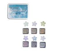 6 Pcs Combinaison Inkpad Tampon Tampon Couleurs Couleurs Série D'enks Ensemble Pour Les Activités D'art Des Écoles De Bureau Combinaison Inkpad Rétro À Encre