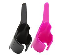 6 Pcs Couture Fingerthing Pusher, Réglable Safe Fingerthing Thread Controller 2 Couleurs Plastique Couture Fingerthing Pusher Outil de Couture pour Toutes les Stations de Repassage