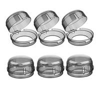 6 pcs Couvoirs de bouton pour la sécurité pour la sécurité des enfants à carreaux de poêle pour enfants poêle pour les boucles verrouille la des gaz pour les brûleurs à gaz