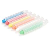 6 Pcs Craie Hydrosoluble pour Enfants Craie sans Poussières Craie Multicolore à Base d’Eau Craie à Graffiti Bâton de Craie pour Tableau Noir et Blanc Marqueur Craie Effaçable