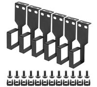 6 Pcs Crochets à Anneaux pour Gestion Verticale des Câbles, Supports Anneaux de Guidage pour Rack de Serveur Vertical, Gestion de Câbles pour Racks/Armoires de Serveur (100 x 44 x 44mm)