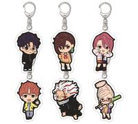 6 Pcs Dandadans Porte Clés Dandadans Figurine Cosplay Accessoires Mignon Acrylique Keychain Dandadans Manga Merch