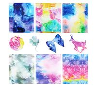 6 pcs de film pour traceur textile,pastel arc-en-ciel film à repasser traceur film flex pour textile,Coloré Heat Transfer Vinyl film de transfert tissus à repasser Plotters Utilisé dans le DIY T-shirt