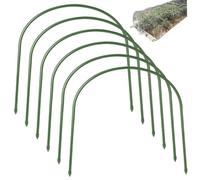 6 pcs de Jardin pour Lits surélevés, 18, 9 x 19, 7 Pouces de cerceaux Serre sans Rouille, Tunnel Culture pour Tissu Jardin, Soutien Plante