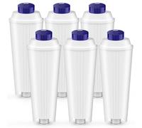 6 Pcs DLSC002 Filtres pour Delonghi Magnifica s, Dinamica,ECAM,ESAM,ETAM,Primadonna,BCO,EC Serie Machine à café, Cartouches de Filtre à eau pour Delonghi, pour Adoucir l'eau et Réduire le Calcaire