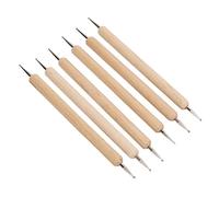 6 PCS Double extrémité Traçage du Stylet Firm G Cellus de Gravure Ensemble pour Faire de la Sculpture en Cuir Bricolage Double extrémité Tracer Le Stylus Stylet Setindentation Pâtedotting