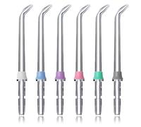 6 PCS Embouts Jet Dentaire Haute Pression pour Waterpik WP-100, WP-660, WP-250, Flosser Embouts de Rechange pour Waterpik Water Flosser, Nettoyage des Appareils Dentaires, Des Dents Propres
