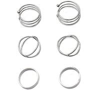 6 pcs Femmes bagues ensemble Knuckle bagues or bohème bagues pour filles vintage Gem cristal bagues Joint Noeud bague ensembles Pour Ados Fête Quotidien Fesvital Bijoux Cadeau Le bon et le mauvais